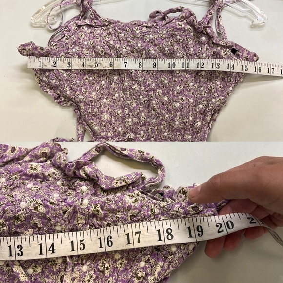 Sea New York Ida Apron Dress Lilac Floral Midi - Picture 5 of 14